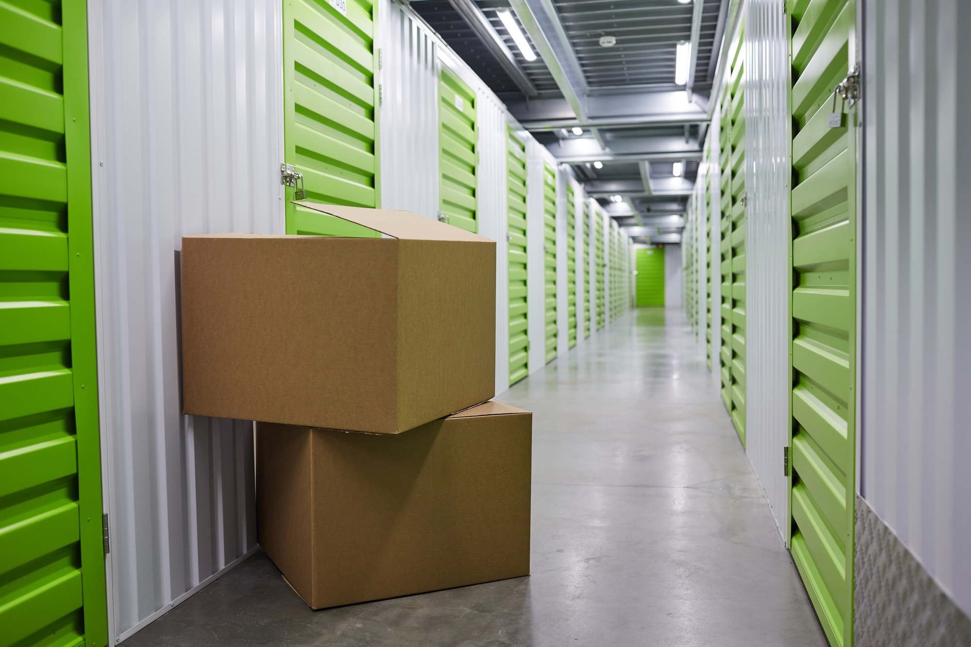 Big packages in storage room